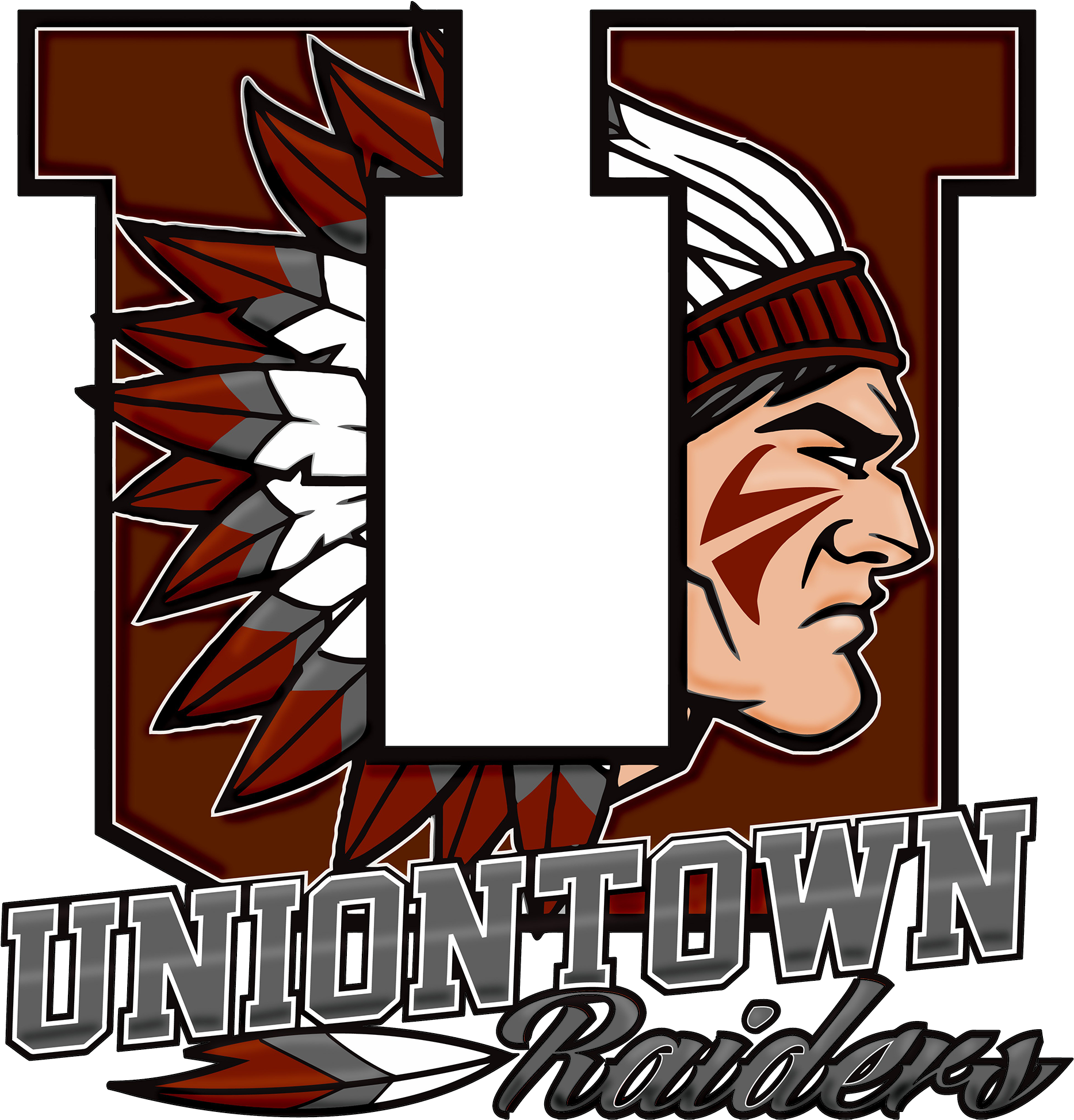 School Logo - Uniontown Red Raiders Logo (2000x2000), Png Download