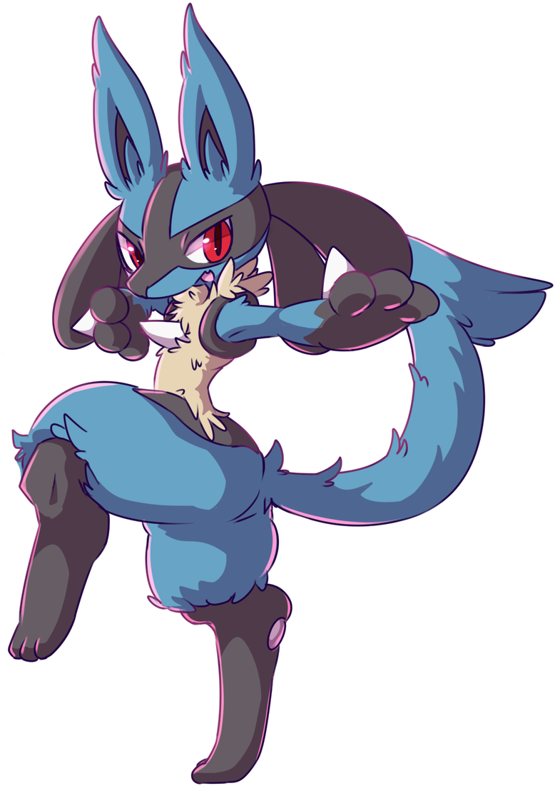 Spoiler - Lucario - Riolu (973x1200), Png Download