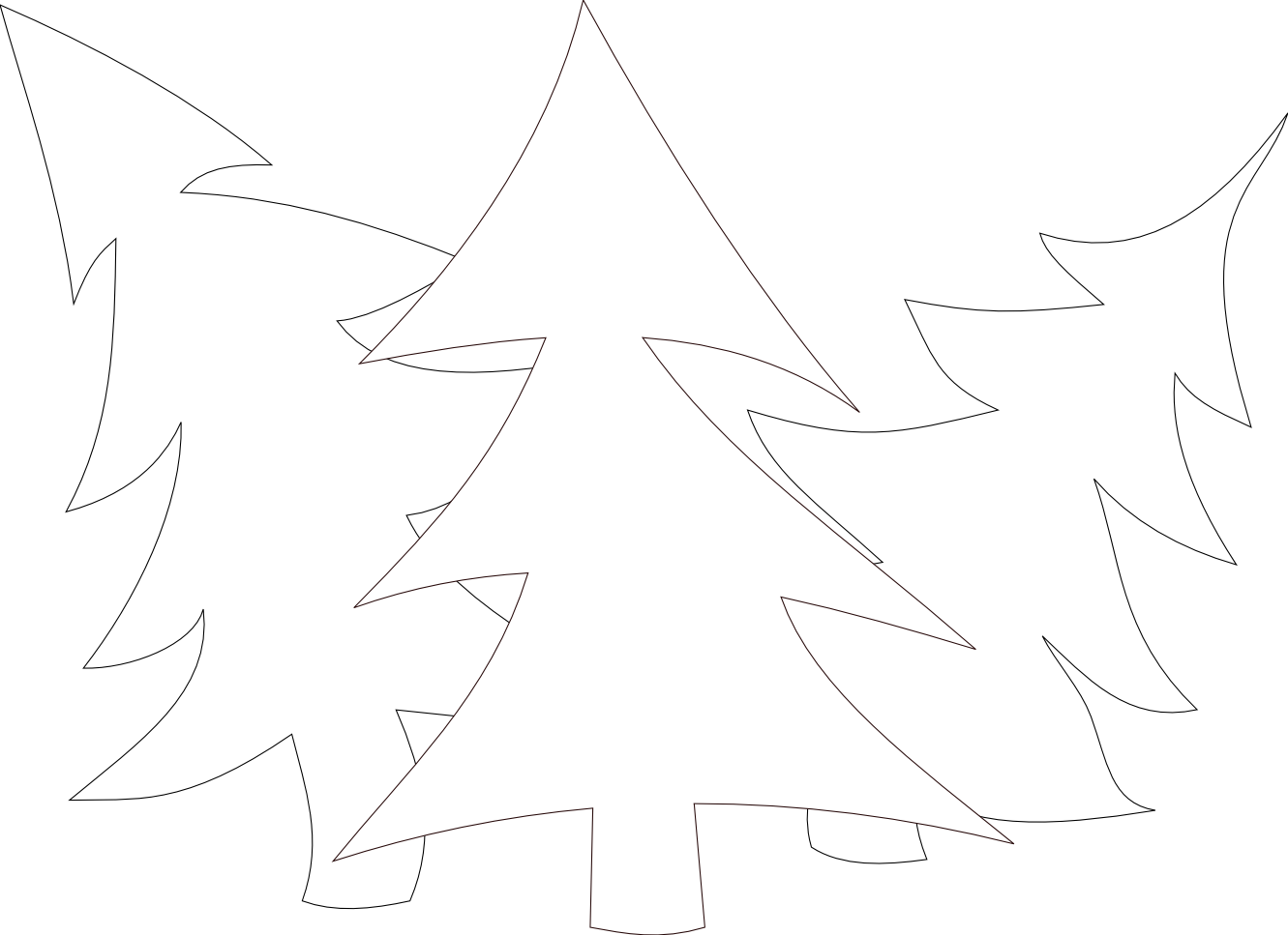 Christmas Tree Black And White Black And White Christmas - Christmas Day (1331x967), Png Download
