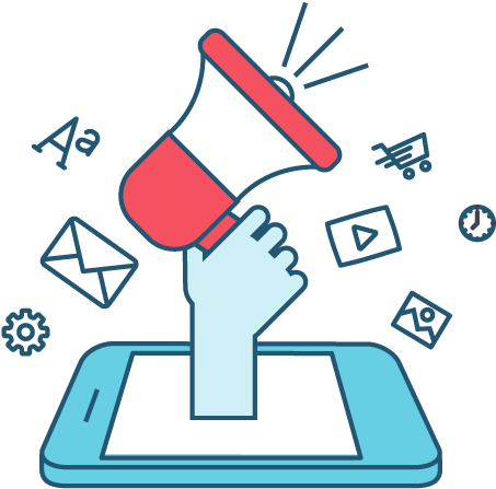 We Advertise Your Brand Online To Reach Billions Of - Digital Marketing Reach Png (806x491), Png Download