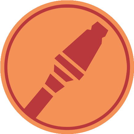 Soldier Emblem Red - Soldier Rocket Icon Tf2 (540x540), Png Download