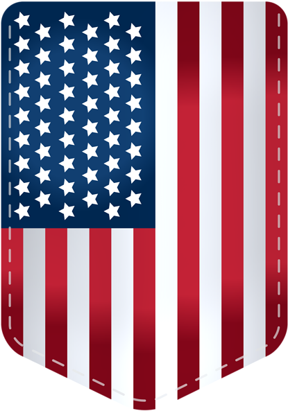 0, - American Flag Transparent Decoration (420x600), Png Download