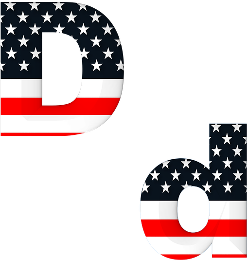 Pin American Flag Clip Art Transparent - Usa Flag Colors Letters Png (570x720), Png Download