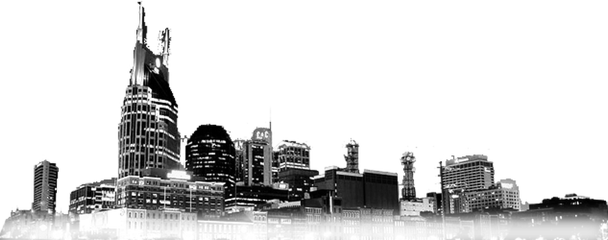 Nashville Skyline Png - Nashville Skyline White Background (887x350), Png Download
