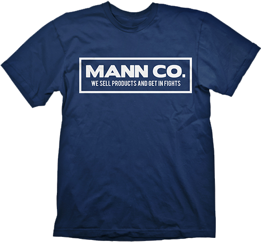 Team Fortress 2 T-shirt Mann Co - Ringer Tee Navy (537x500), Png Download
