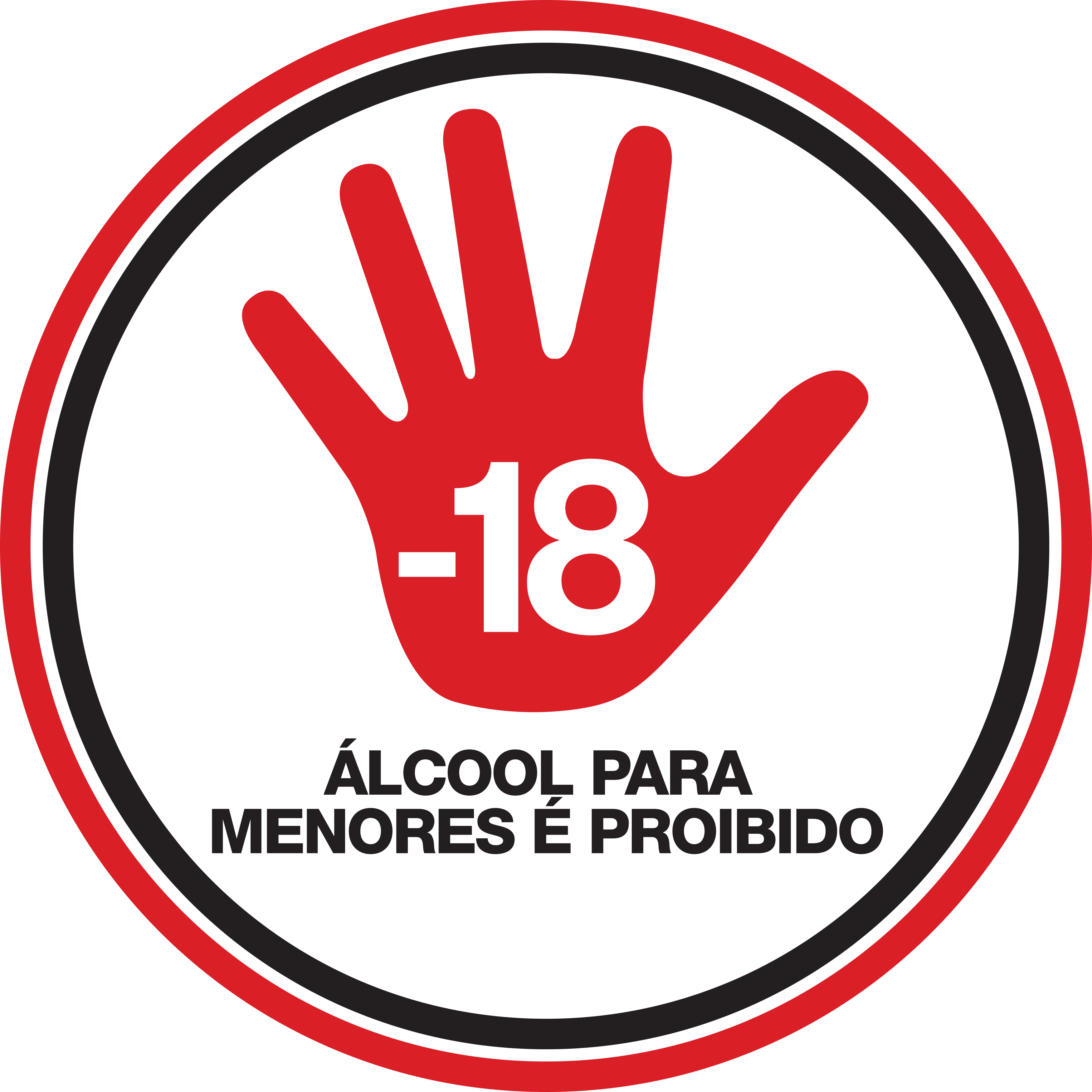 Selo Proibido Para Menores De 18 Anos Logo - Alcool Para Menores (2100x2100), Png Download
