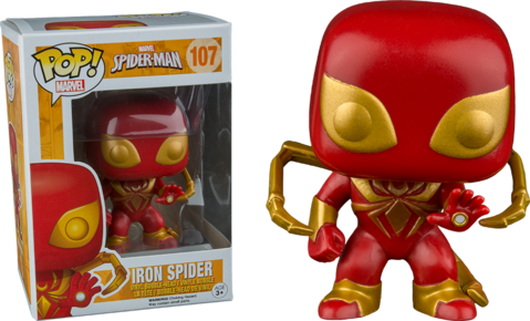 Iron Spider - Funko Pop Marvel Iron Spider (479x290), Png Download