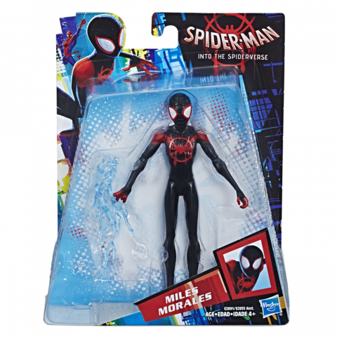 Marvel Spiderman Movie 6 Inch Figure Miles Morales - Spider Man Into The Spider Verse (480x480), Png Download
