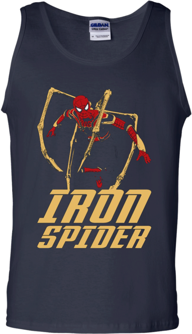Iron Spiderman Shirt Cotton Tank Top Men - Patriots Funny Tank Top (1155x1155), Png Download