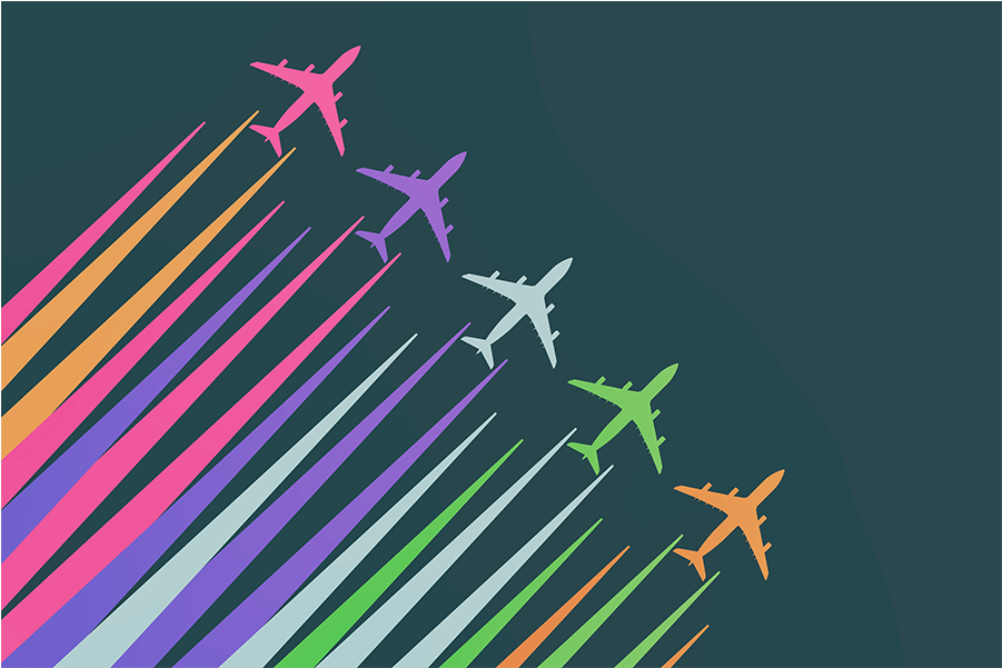 Color Trails - Icanvas Color Trails Art By 08 Left Canvas Art Wall (900x900), Png Download