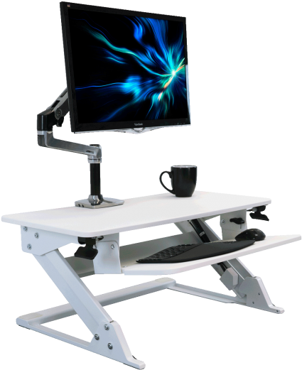 Ziplift 35" Standing Desk Converter - Ziplift+ 35 Standing Desk Converter (838x540), Png Download