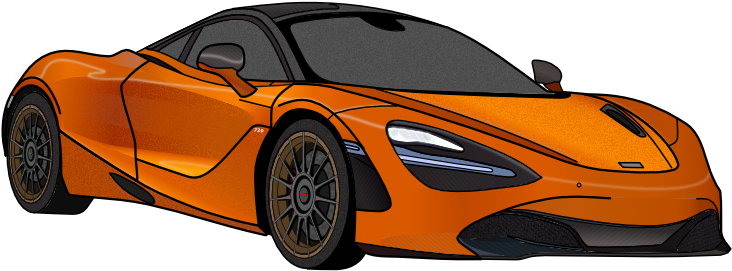 Mclaren 720s Orange - Mclaren (800x600), Png Download