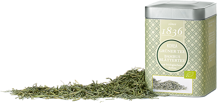 Korea Organic Bamboo Leaf Tea, 35g Tin De Öko - Tea (800x447), Png Download