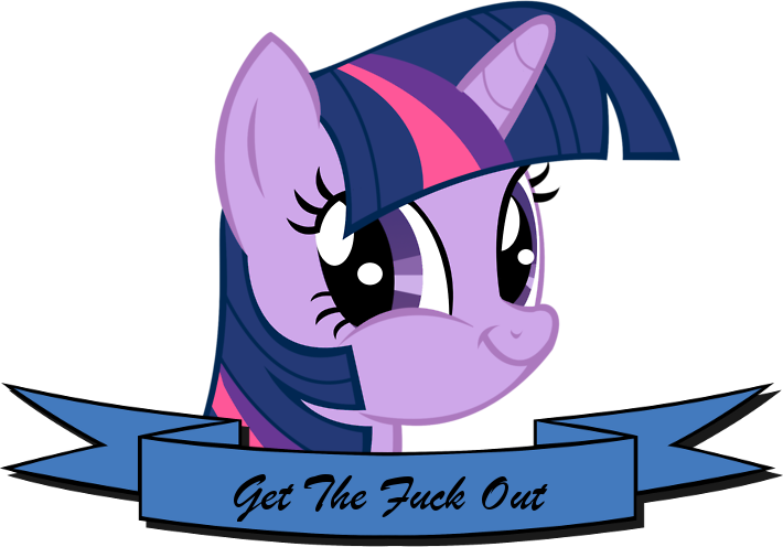 Banner, Gtfo, Meme, Mouthpiece, Old Banner, Parody, - Twilight Sparkle Meme Face (710x496), Png Download