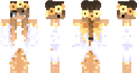 Minecraft Skin Helenkeller - Cartoon (600x348), Png Download