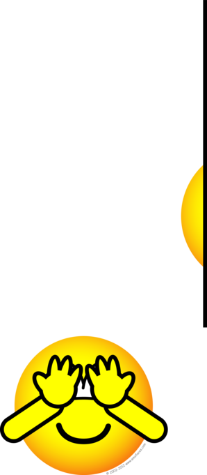 Hide And Seek Emoticon - Hide And Seek Smiley (298x681), Png Download
