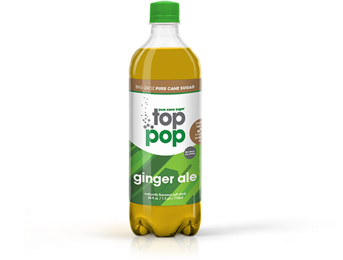 Toppop 24 Ginger Ale - Oak Beverages Inc. (649x500), Png Download