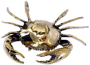Mr Pinchy Brass Sea Crab - Crab (331x400), Png Download