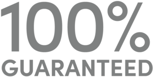 100% Guaranteed (1000x202), Png Download