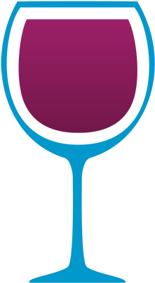 Red Wine Large Full - Wine Glass (326x500), Png Download