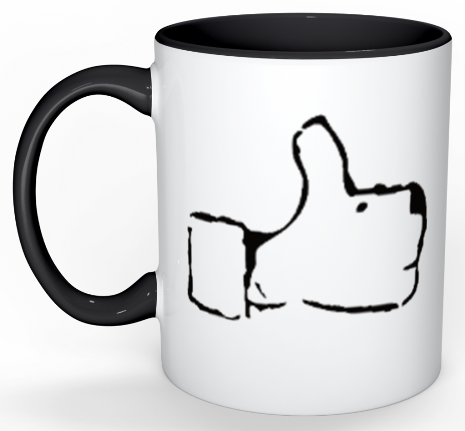 Like A Dog Coffee Mug (908x842), Png Download