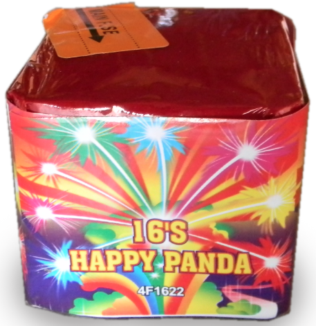 Bateria Happy 16 Efeitos Pequenos Multicolores - Bateria De Fogo De Artificio (457x472), Png Download