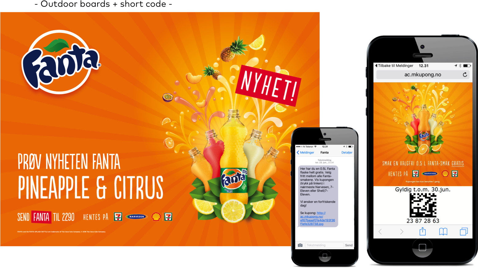 A Free Fanta Voucher Via Sms To Redeem In Store Within - Smartphone (1554x887), Png Download