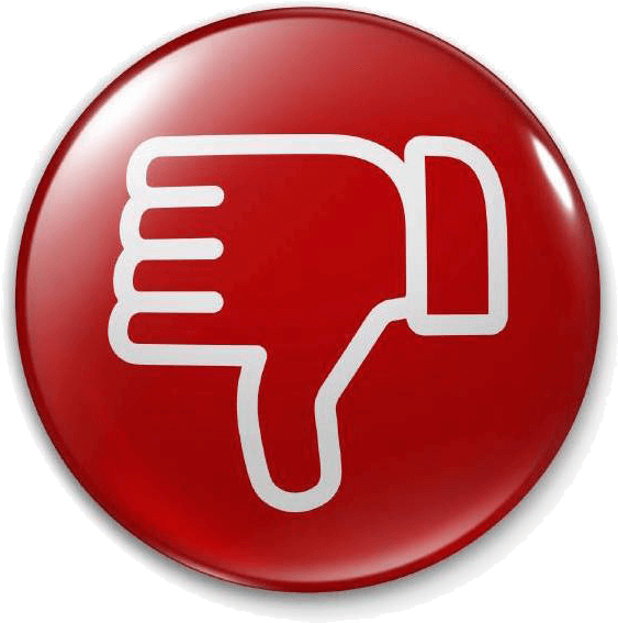 Thumbs Down Transparent - Pulgar Arriba Y Abajo (591x604), Png Download
