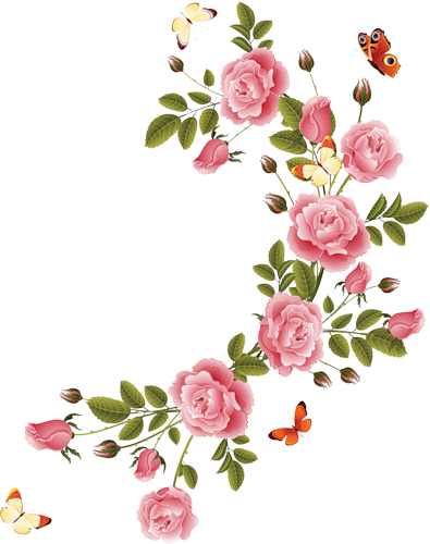 378 - Shabby Chic Flower Png (395x500), Png Download