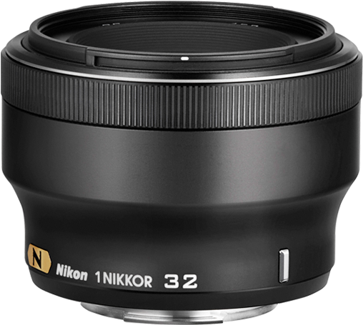 Nikon Announces Nikkor 32mm F/1 - Nikon - 1 Nikkor 32mm F/1.2 Medium Telephoto Lens - (595x700), Png Download