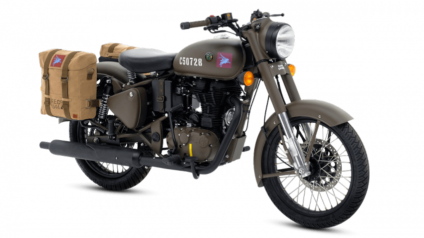 Royal Enfield Classic 500 'pegasus' Bike, Based On - Royal Enfield Pegasus Edition (850x477), Png Download