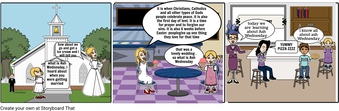 Ash Wednesday - Cartoon (1164x385), Png Download