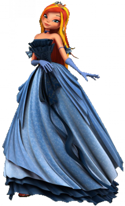 Bloom Ball Gown - Winx Club Bloom Dress (486x800), Png Download
