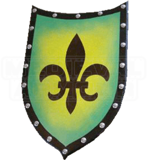 Wooden Fleur De Lis Heater Shield - Buckler (550x550), Png Download