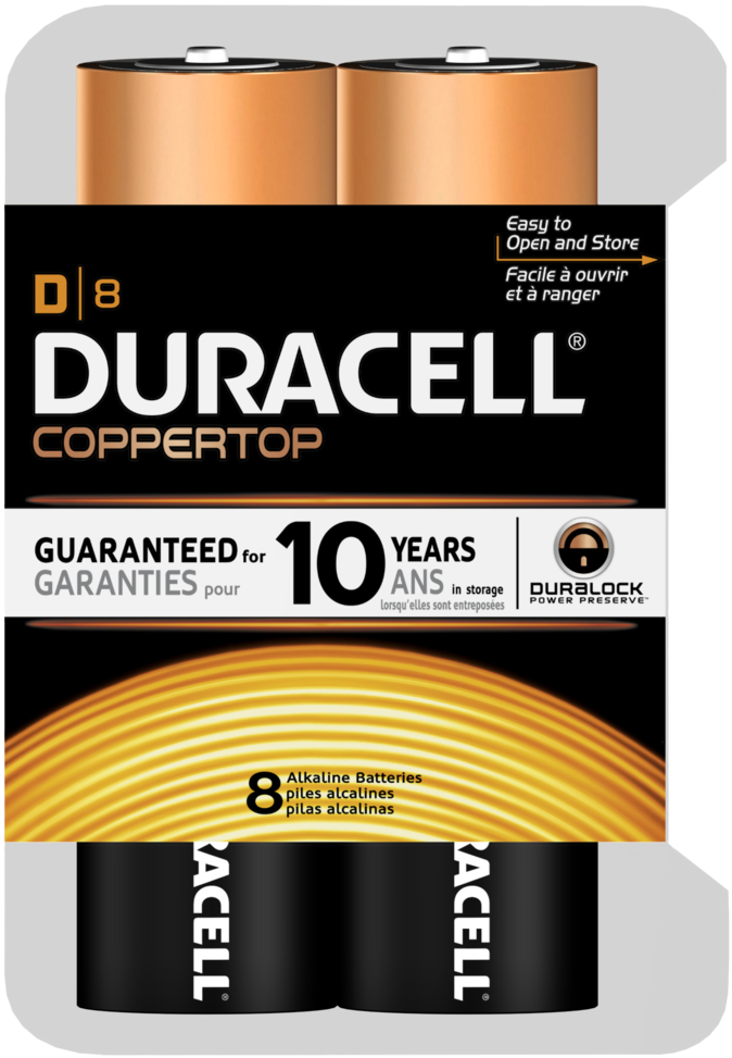 Duracell Batteries 8 Pack (1024x1024), Png Download