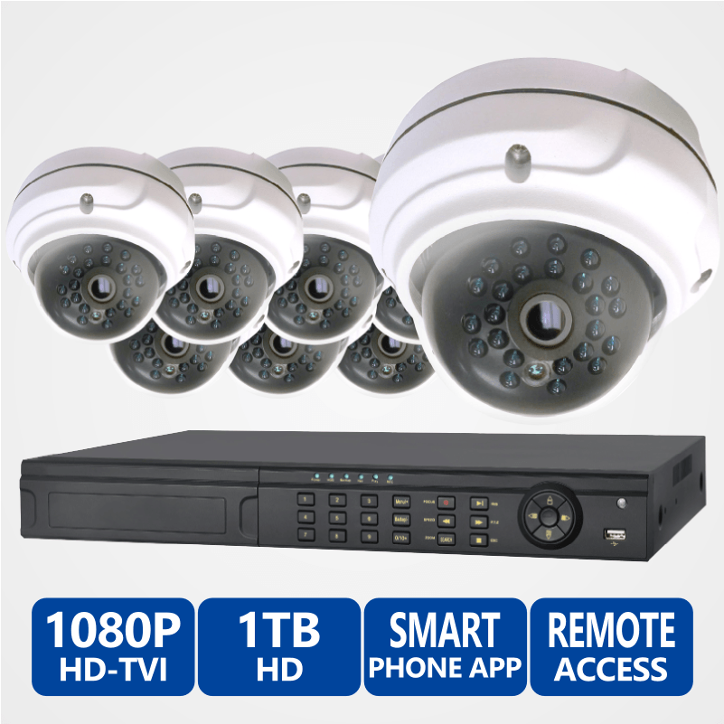 Cop Usa 8 Channel Hd Tvi High Definition Security Camera - Defender Security , Ltd2716h-fa2tb , Dvr 16 Ch 1080p (1143x800), Png Download