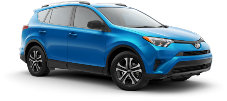 2018 Toyota Rav4 Blue (770x418), Png Download