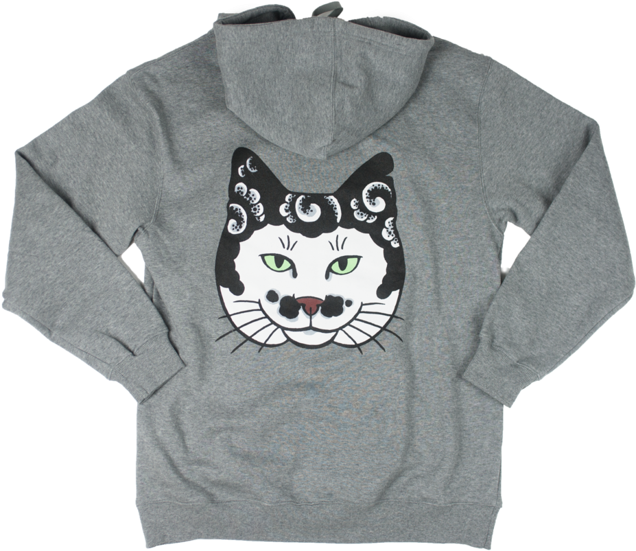 Cat Head Hoodie (1000x1000), Png Download