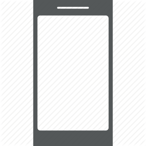 Mobile Phone Screen - Smartphone (500x500), Png Download
