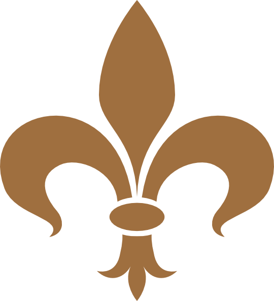 How To Set Use Brown Fleur De Lis Svg Vector (540x593), Png Download