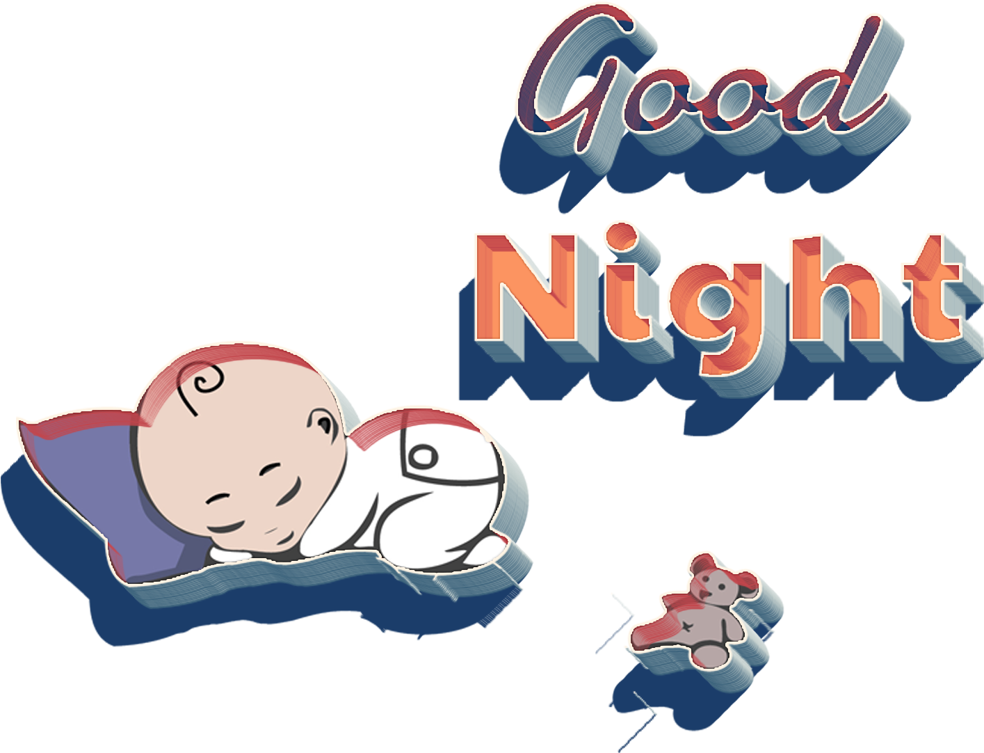 Good Night Png (1461x1198), Png Download