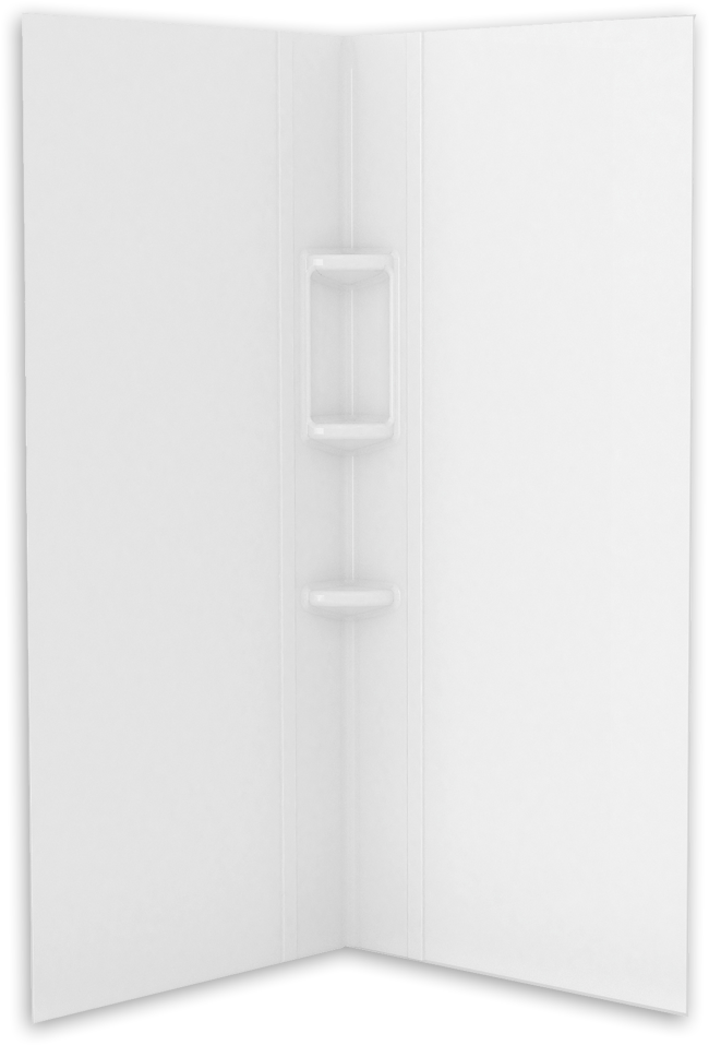 Tub And Shower Walls - 30 Inch Corner Shower Wall (1000x1000), Png Download
