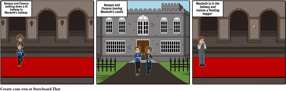 Macbeth Act Ll - House (1164x385), Png Download