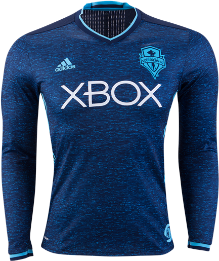 Adidas Seattle Sounders Third Long Sleeve Jersey - Adidas Seattle Sounders Long Sleeve Authentic Home (550x550), Png Download