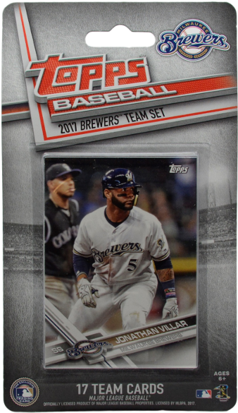 Topps Milwaukee Brewers 2017 Baseball Cards 17-card - Topps Baseball 2017 Series 1 Mlb Hanger Box (600x600), Png Download