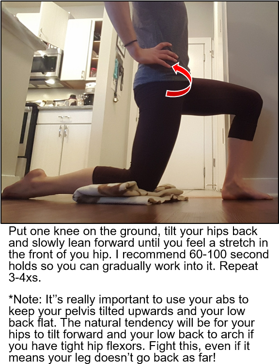 Hipflexorstretch - Pilates (577x780), Png Download