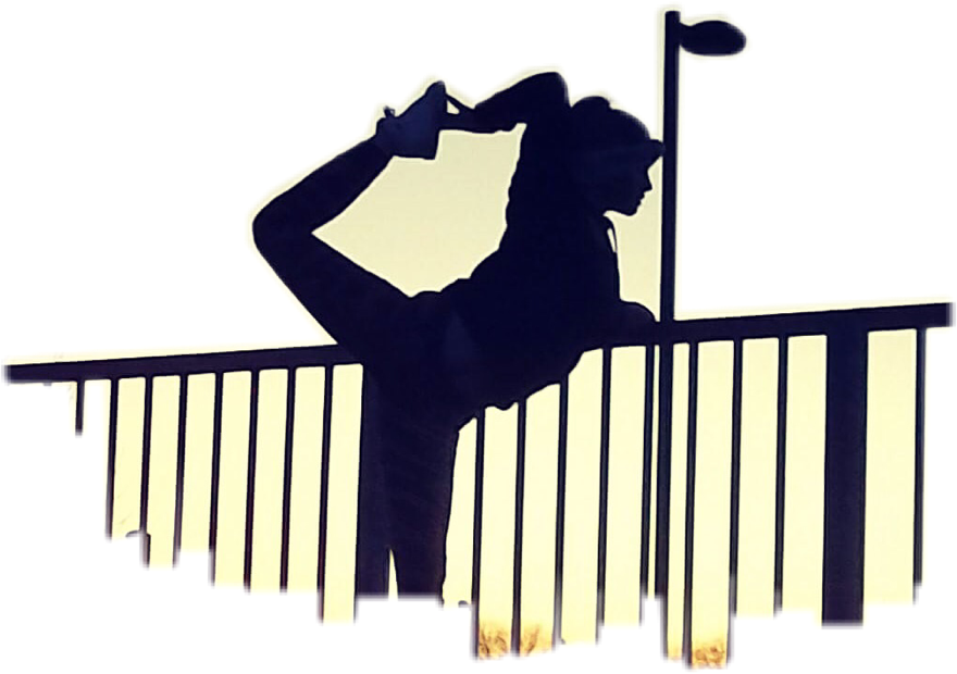 Gymnast Sticker - Silhouette (880x620), Png Download