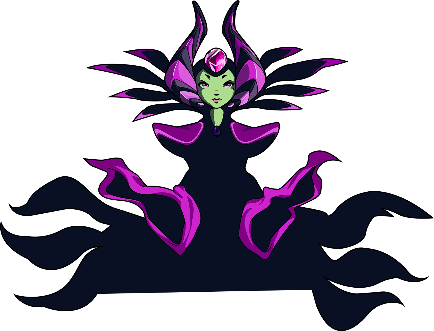 Enchantress - Shovel Knight Enchantress Png (1500x1145), Png Download