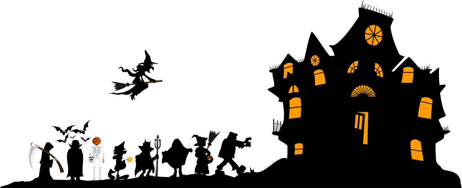 If - Halloween Real Estate House (1609x603), Png Download