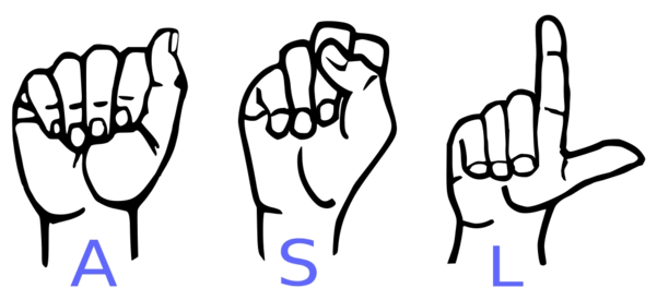 American Sign Language Club (600x338), Png Download